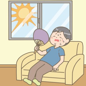 夏　暑い　イラスト